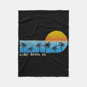 Cobertor De Velo Vintage Hobie Beach, Za Palm Trees & Sunset Be