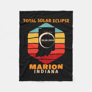 Cobertor De Velo Vintage Marion Indiana Total Eclipse Solar 2024