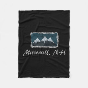Cobertor De Velo Vintage Mittersill New Hampshire Winter Skiing