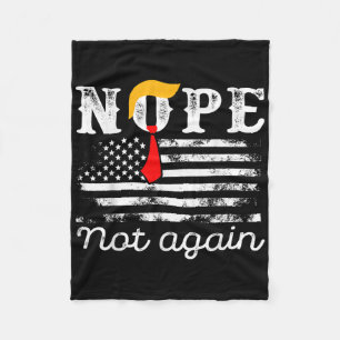 Cobertor De Velo Vintage Nope Não Mais Engraçado Bandeira Usa