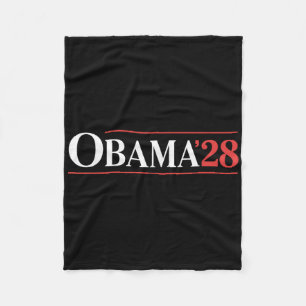 Cobertor De Velo Vintage Obama 2028 Engraçado Eleição Política Patr