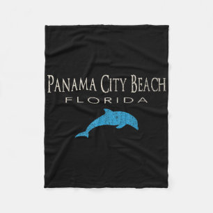 Cobertor De Velo Vintage Panama City Beach Fl Dolphin T Shirt