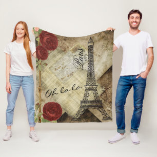 Cobertor De Velo Vintage Paris Style Design