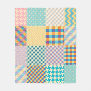Cobertor De Velo Vintage Patchwork: Textile Seamless Background (Co