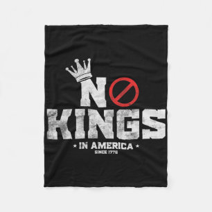 Cobertor De Velo Vintage Patriotic No Kings In America Desde 1776 M