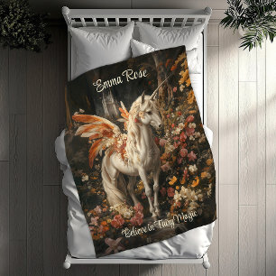 Cobertor De Velo Vintage Pink E Floral Fairytala Pegasus