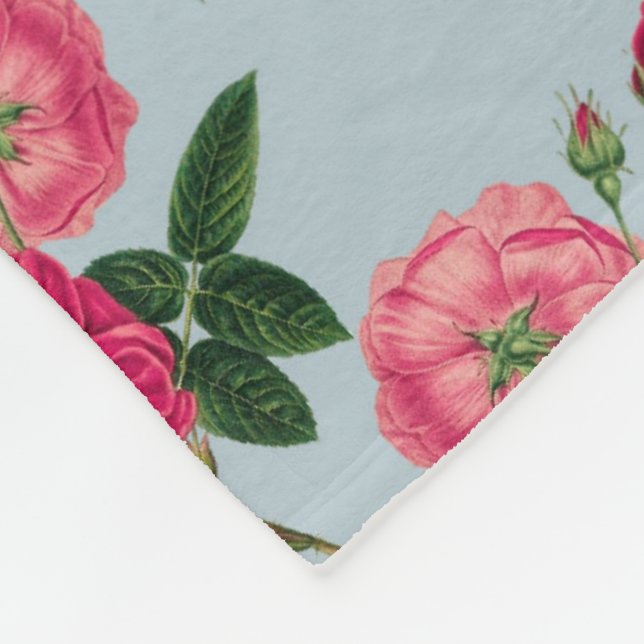 Cobertor De Velo Vintage Pink Roses Design (Quina)