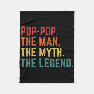 Cobertor De Velo Vintage Pop-pop Mmth Legend Pai Avô Fath