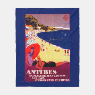 Cobertor De Velo Vintage PosterEurope de Antibes