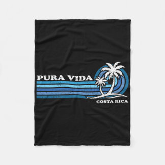 Cobertor De Velo Vintage Retro Férias De Verão Costa Rica Pura Vida