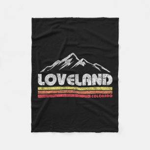 Cobertor De Velo Vintage Retro Loveland Colorado Mountain Bike Skii