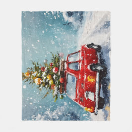 Cobertor De Velo Vintage Retro Natal | Nostalgic Holiday Decor