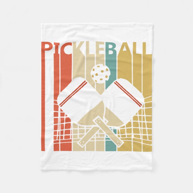 Cobertor De Velo Vintage Retro Pickleball (Frente)
