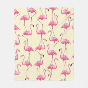 Cobertor De Velo vintage, sem costura, gráfica realista flamingo a