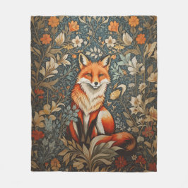 Cobertor De Velo Vintage Sitting Fox William Morris Inspirou Floral
