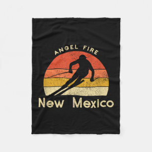 Cobertor De Velo Vintage Ski Angel Fire Novo México