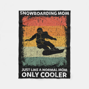 Cobertor De Velo Vintage Snowboard Mãe Como Uma Mãe Normal Só Couna