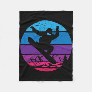 Cobertor De Velo Vintage Snowboard Silhouboard I Retro
