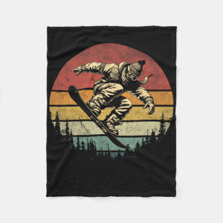 Cobertor De Velo Vintage Snowboarder Graphic Snowb (Gráfico de Snow