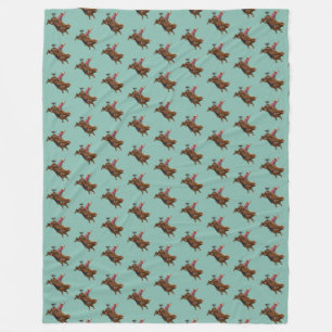 Cobertor De Velo Vintage touro montando cowboy