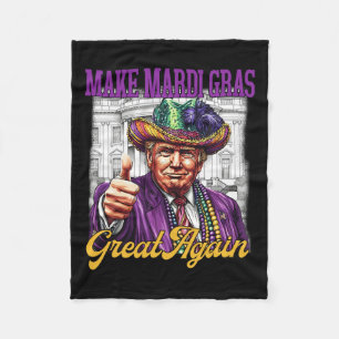 Cobertor De Velo Vintage Trump Torna O Excelente Mardi Gras Novamen