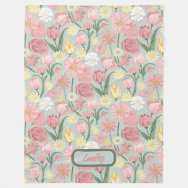 Cobertor De Velo Vintage Vários Palcos De Bloom