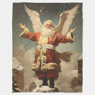 Cobertor De Velo Vintage Visions Cherted Christmas Blanket