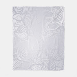 Cobertor De Velo Vintagem prateada Damask Fleece Blanket