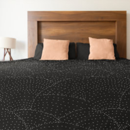 Cobertor De Velo Vintagem Preta e Branca MCM Geométrica Wave qualqu