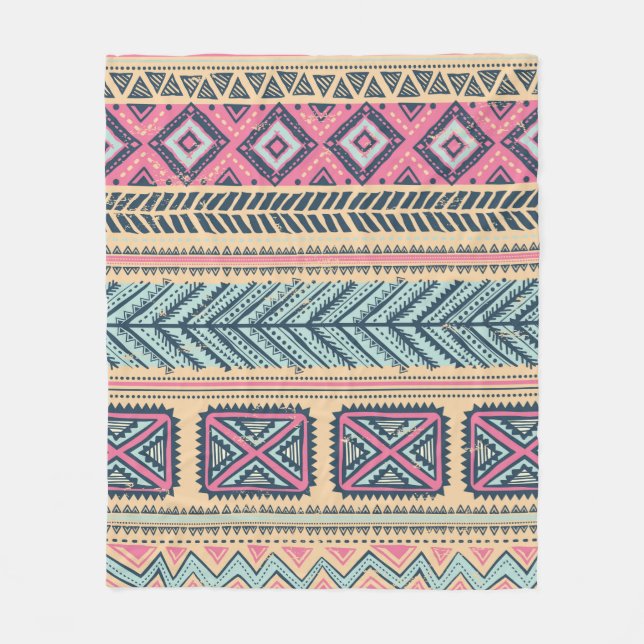 Cobertor De Velo Vintagem tribal sem descontinuidades  (Frente)