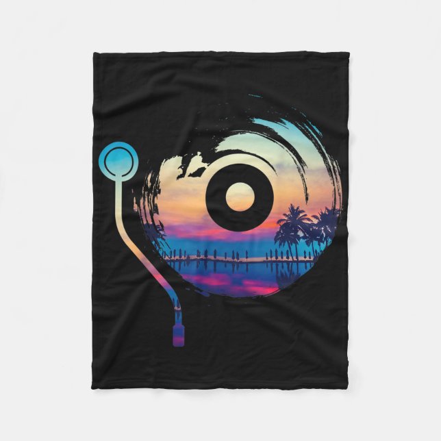 Cobertor De Velo Vinyls Lp Record - Summer Beach Sunset Vinyl (Frente)