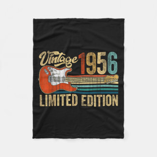Cobertor De Velo Violão 70 anos 70º aniversário Vintage 1956