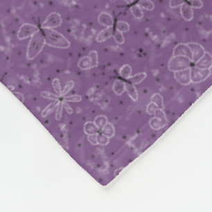 Cobertor De Velo Violet Mauve Butterfly AMVE - padrão perfeito.
