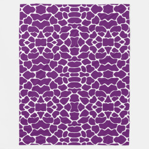Cobertor De Velo Violeta Africana Safari Girafa