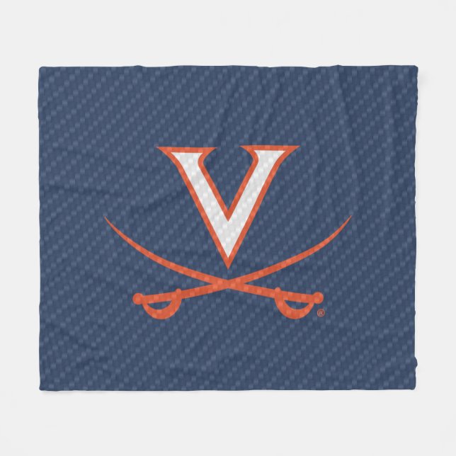 Cobertor De Velo Virginia Cavaliers Fibra de Carbono (Frente (Horizontal))