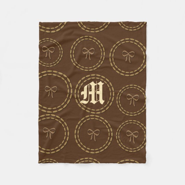 Cobertor De Velo Visita de Feriados Dourados (Frente)