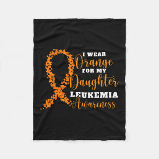 Cobertor De Velo Vista Laranja Para Minha Filha. Leucemia Laranja