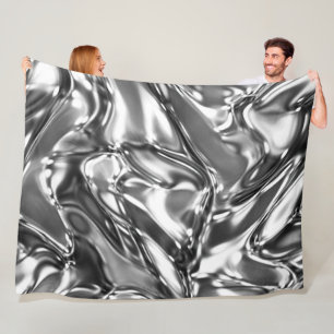 Cobertor De Velo Vista Metálica de Onda Prateada