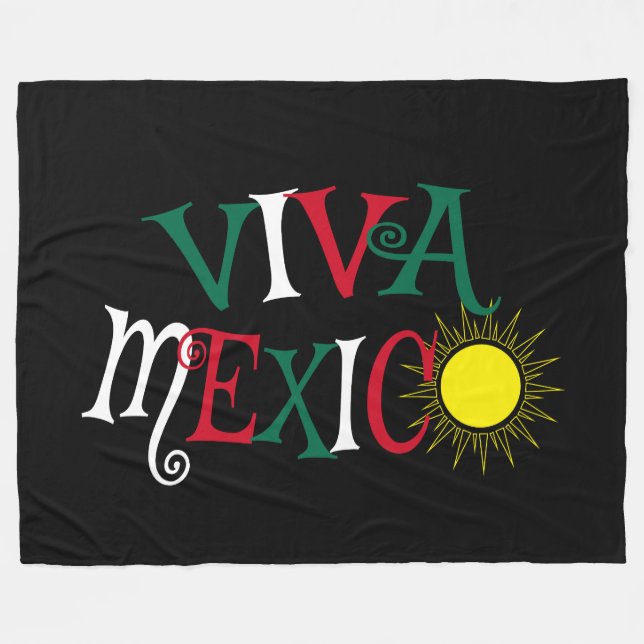 Cobertor De Velo Viva México (Frente (Horizontal))
