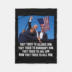 Cobertor De Velo Vive Donald Trump Mug Shot - Nunca se renda