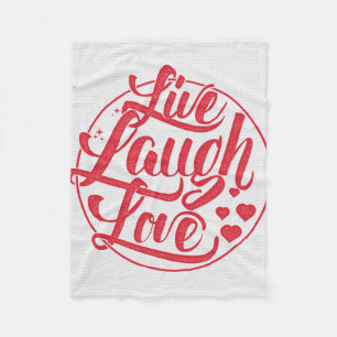 Cobertor De Velo Vive o amor do riso