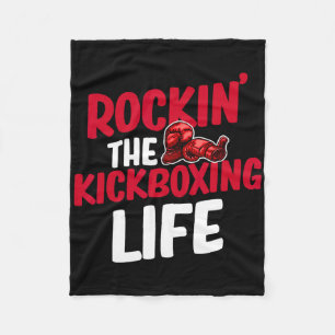 Cobertor De Velo Vivendo a Vida de Kickboxing Artes Marciais Boxer 