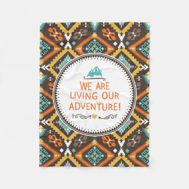 Cobertor De Velo Vivendo nossa aventura (Frente)