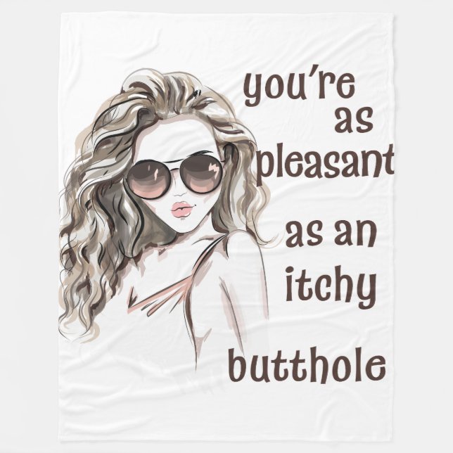 Cobertor De Velo Você é agradável (Frente)