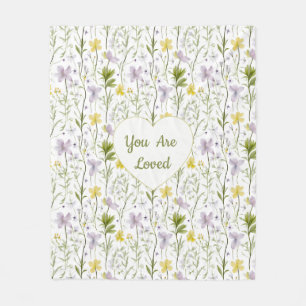 Cobertor De Velo Você É Amado Caneca Coração Floral