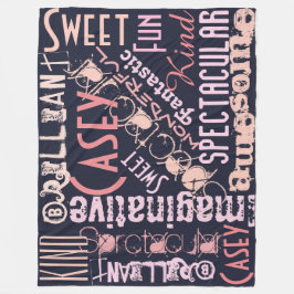 Cobertor De Velo Você é Incrível Nomes Personalizados Palavras Mari