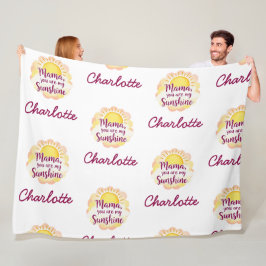 Cobertor De Velo Você É Meu Sol | Melhor Dia de as mães