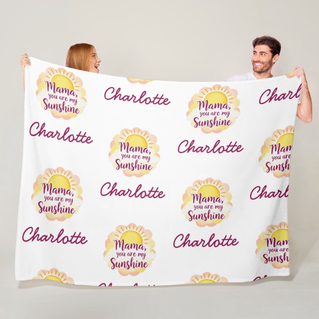 Cobertor De Velo Você É Meu Sol | Melhor Dia de as mães (In Situ)