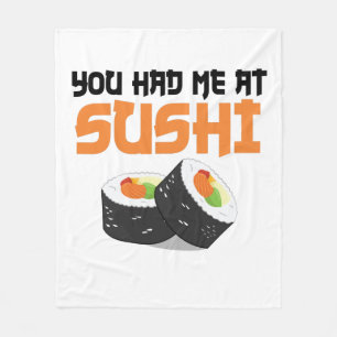 Cobertor De Velo Você Me Teve Em Sushi - Sushi Lovers