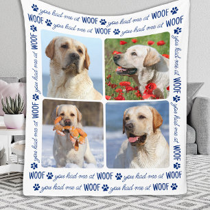 Cobertor De Velo Você Me Teve Na WOOF Personalised Dog Lover 4 Foto